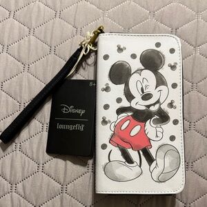 Loungefly Disney Mickey Mouse Watercolor Tech Wallet